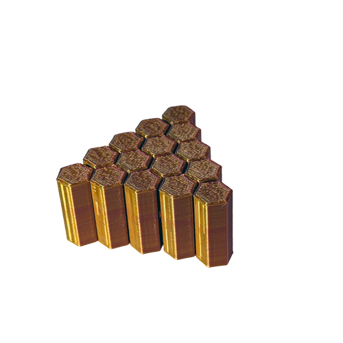 Supportive Solutions Floppies Fidget (Triangle 15) Sensory Fidget - One Size Gold/Silver/Copper - New, Handmade