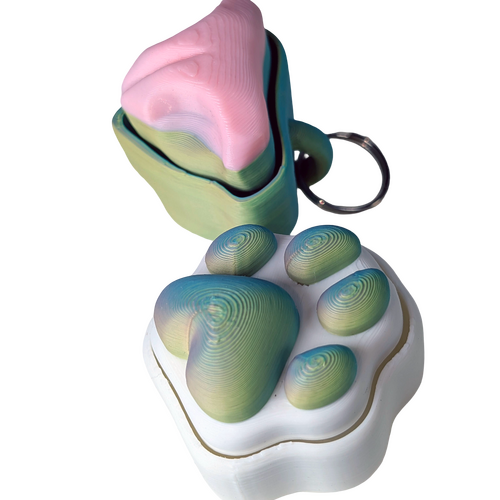 Supportive Solutions ClicKey Pet Fidgets (Cat) Sensory Fidget - Set of 2 Multi-coloured - New, Handmade