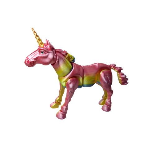 Supportive Solutions Unicorn Flexible Figure - Large Multi-coloured - New, Handmade