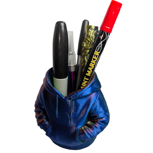 Supportive Solutions Urban Hoodie Pencil Holder Red/Green/Blue - New, Handmade