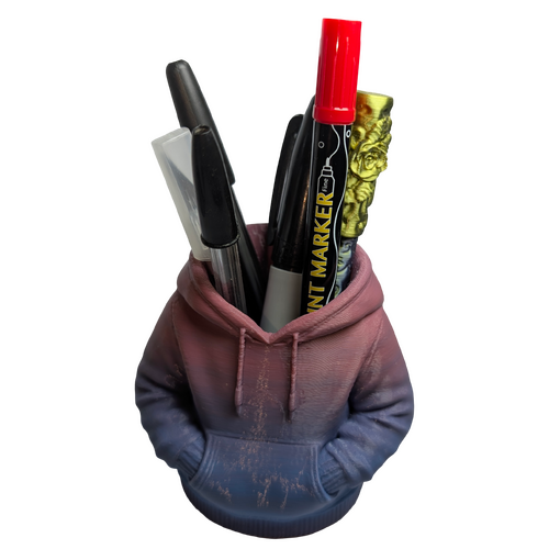 Supportive Solutions Urban Hoodie Pencil Holder Pink/Blue - New, Handmade