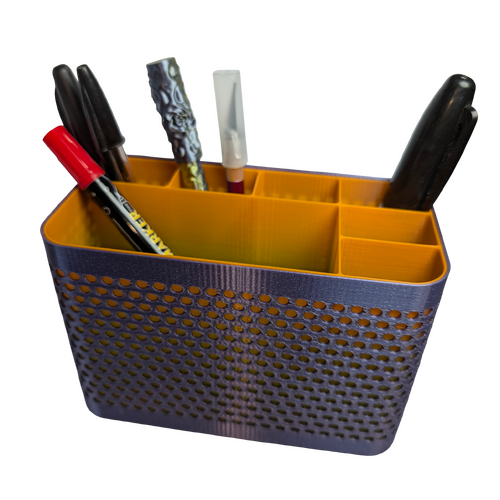 Supportive Solutions Contemporary Rectangle Pencil Holder Purple/Gradient - New, Handmade