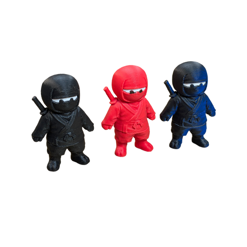 Supportive Solutions Ninjas Magnet Set - Set Of 3 Multi-coloured - New, Handmade