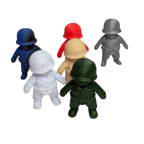Supportive Solutions The Tactical Squad Soldiers Magnet Set - Set Of 6 Multi-coloured - New, Handmade