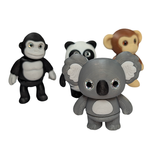 Supportive Solutions Huggable Heroes Magnet Set - Set Of 4 Multi-coloured - New, Handmade