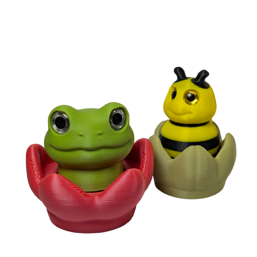 Supportive Solutions Pond & Petal Pair Sensory Fidget Set - Set Of 2 Multi-coloured - New, Handmade