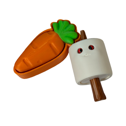 Supportive Solutions Carrot & Stick Combo Sensory Fidget Set - Set Of 2 Multi-coloured - New, Handmade