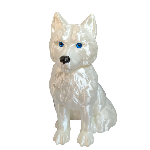 Supportive Solutions Wolf Bobblehead White - New, Handmade