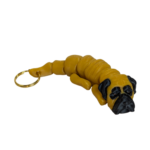 Supportive Solutions Wiggle-Mates Mastiff Keyring & Bag Charm Black & Tan - New, Handmade