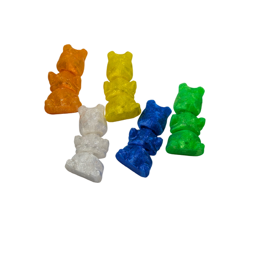 Supportive Solutions Gummy Bears Magnet Set - Set Of 5 Multi-coloured - New, Handmade