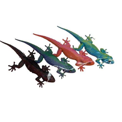 Supportive Solutions Geckos Magnet Set - Set Of 4 Multi-coloured - New, Handmade