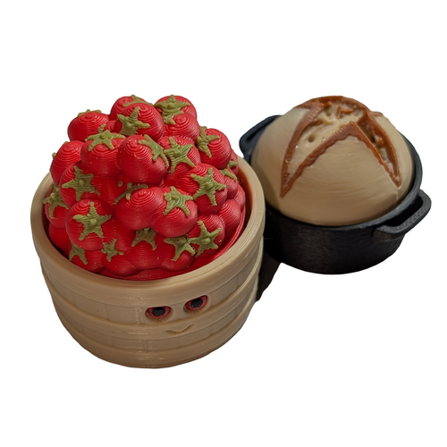 Supportive Solutions Sourdough & Tomatoes Sensory Fidget Set - Set Of 2 Multi-coloured - New, Handmade
