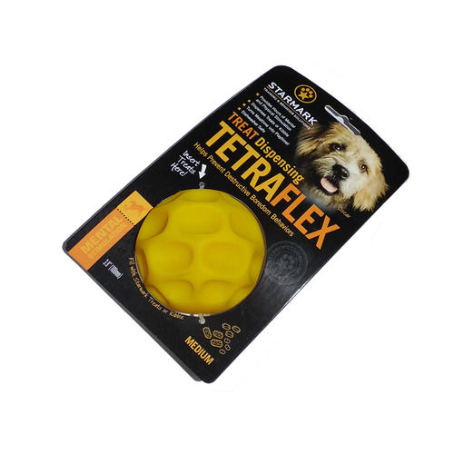 Starmark Tetraflex Treat Dispensing Ball Large Medium Small [Size: Medium]