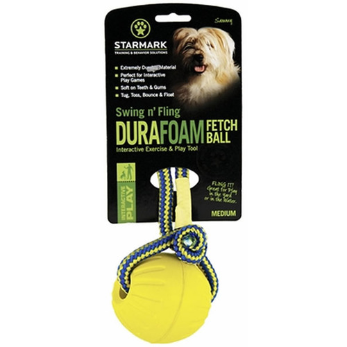 Starmark Swing and Fling Durafoam Soft Fetch Ball in Two Sizes [Size: Small/Medium]
