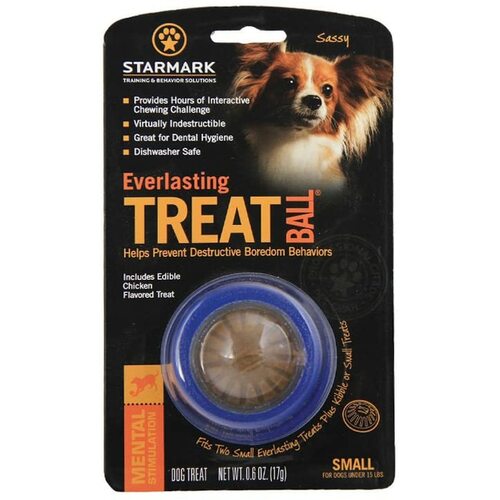Everlasting TREAT Ball - Dog Chew Toy By Starmark - Small