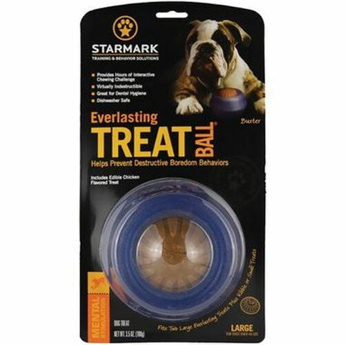 Everlasting TREAT Ball - Dog Chew Toy By Starmark - Large