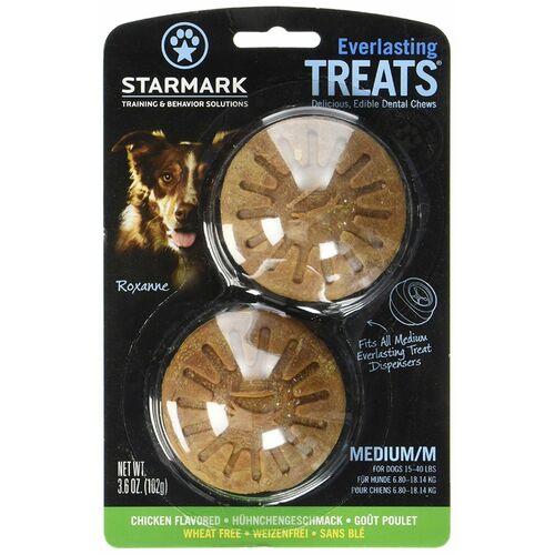 Everlasting TREATS Chicken Flavour Domed - Two Pack Treat Refill By Starmark - Medium
