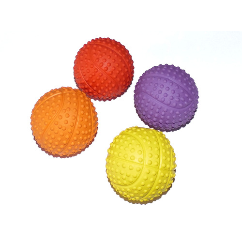 Petzplus Small Rubber Squeaky Puppy Ball - Two Pack or Four Pack [Pack: Two Pack]