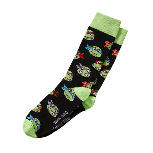 Teenage Mutant Ninja Turtles Licensed Crew Socks By SWAG - One Size Fits Most - New