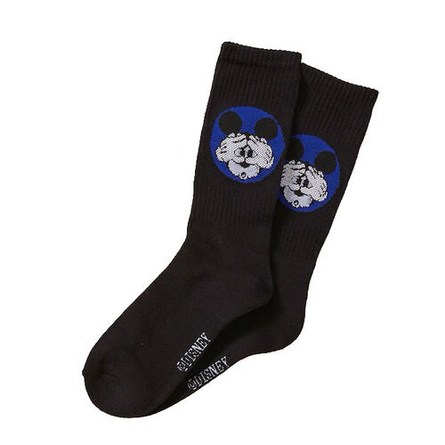 Disney Mickey Mouse Glows In The Dark Licensed Crew Socks By Crazy Boxer - One Size Fits Most - New
