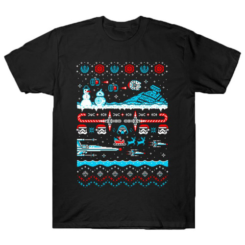 TeeFury "Ugly Star Wars Christmas" T Shirt Mens Size Large NEW