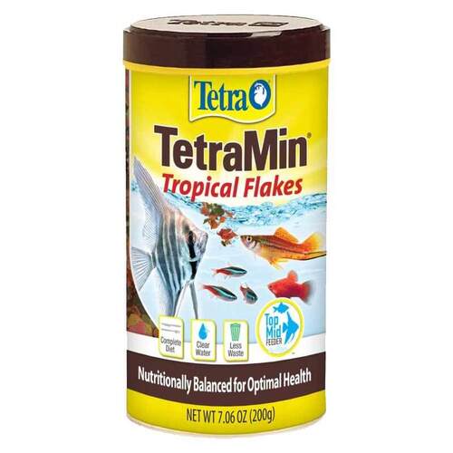 Tetra TetraMin Tropical Flakes Fish Food For Optimal Health - 200 g