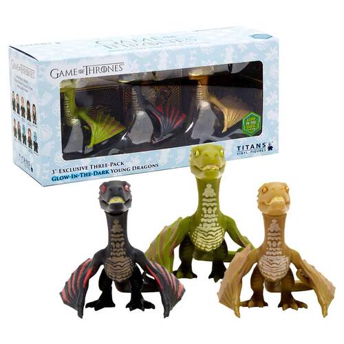 Titans Game Of Thrones Glows In The Dark Young Dragons Three-Pack - SDCC 2019 Exclusive