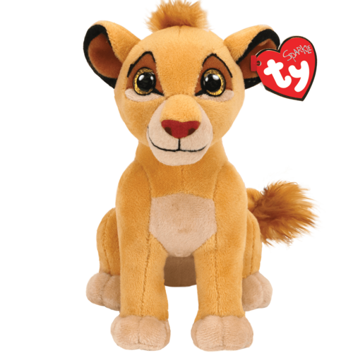 TY Sparkle Disney 8" Simba (The Lion King) Beanie Baby - New, With Tags