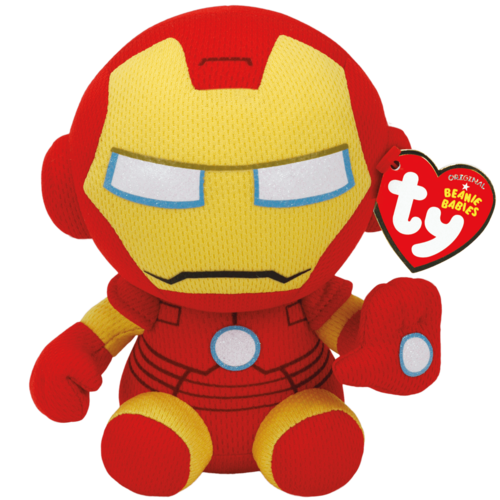 TY Beanie Babies Marvel Iron Man 8" Beanie Baby - New, With Tags