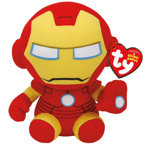 TY Beanie Babies Marvel 8" Iron Man Beanie Baby - New, With Tags