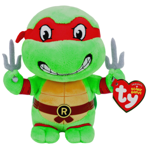 TY Beanie Babies Teenage Mutant Ninja Turtles Raphael Beanie Baby - New, With Tags