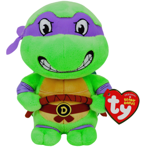 TY Beanie Babies Teenage Mutant Ninja Turtles Donatello Beanie Baby - New, With Tags