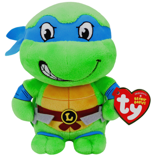 TY Beanie Babies Teenage Mutant Ninja Turtles Leonardo Beanie Baby - New, With Tags