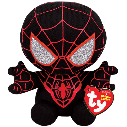 TY Beanie Babies Marvel Spider-Man (Miles Morales) 8" Beanie Baby - New, With Tags