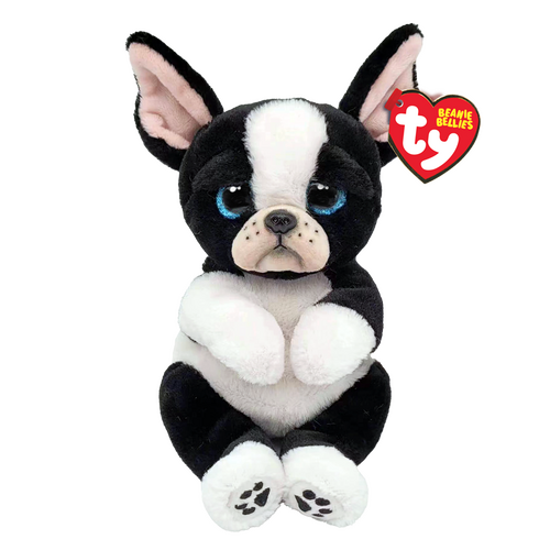 TY Beanie Bellies Tink Black And White Dog 8” Beanie Baby - New, With Tags