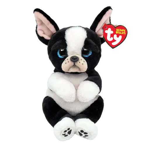 TY Beanie Bellies Tink Black And White Dog 8” Beanie Baby - New, With Tags