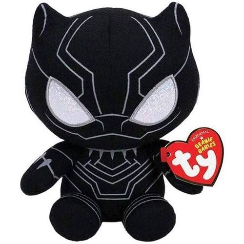 TY Beanie Babies Marvel Black Panther 6" Beanie Baby - New, With Tags