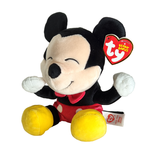 TY Beanie Babies Disney Mickey Mouse 8" Beanie Baby (Classic) - New, With Tags