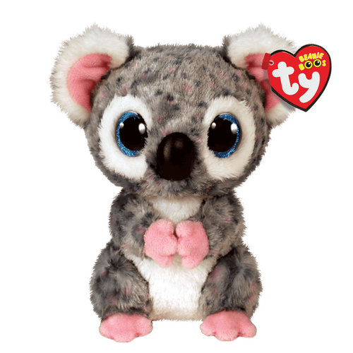 TY Beanie Babies Kayla Grey Kangaroo 8” Beanie Baby - New, With Tags