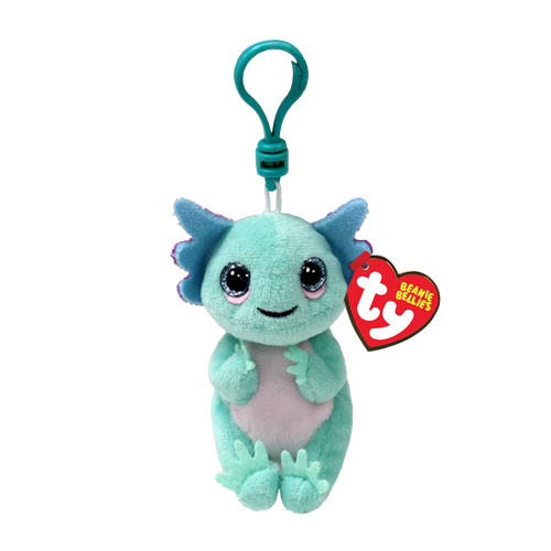 TY Beanie Bellies Alex Pastel Axolotl 5” Beanie Baby Clip - New, With Tags