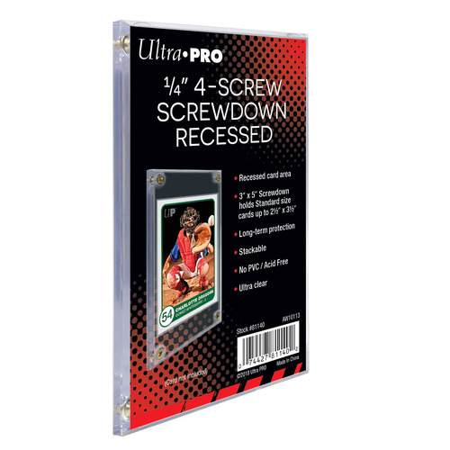 Ultra PRO 1/4" 4-Screw Screwdown Recessed Holder For Collector Cards