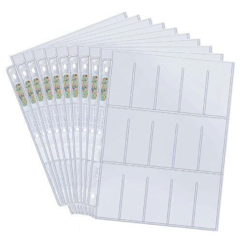 Ultra PRO Platinum Series 15 Pocket Pages (10 Sheets) For 1.5" x 2.5" Collector Cards
