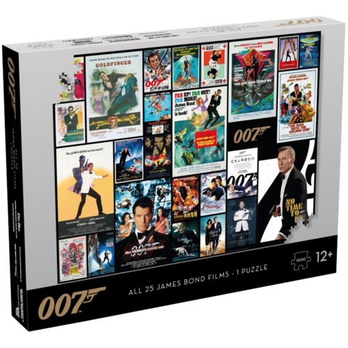 James Bond - All Movie Posters 1000 Piece Jigsaw Puzzle By Wiining Moves - New, Sealed