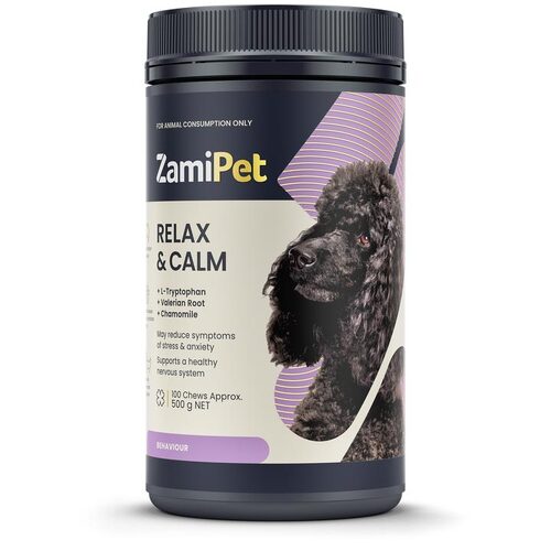 Relax & Calm 100's (500g) Health Supplements For Dogs By ZamiPet - New, Sealed